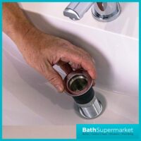 Ellsi Chrome Round Unslotted Click Clack Basin Waste Top-Fix