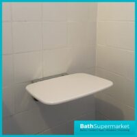 Highlife Stroma Luxury White Space Saving Thermoset Folding Mobility Shower Seat