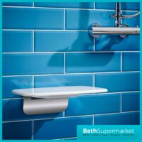 Highlife Stroma Luxury White Space Saving Thermoset Folding Mobility Shower Seat