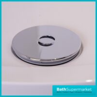 Ellsi Chrome Round Shower Tray Waste With Elbow Top-Fix