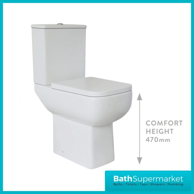 Sognare Choices Comfort Pan Rimless WC Toilet With Soft Close Seat
