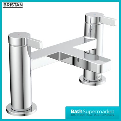 Bristan Elevar Luminance Chrome Deck Mounted Bath Filler Tap