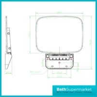 Highlife Stroma Luxury White Space Saving Thermoset Folding Mobility Shower Seat