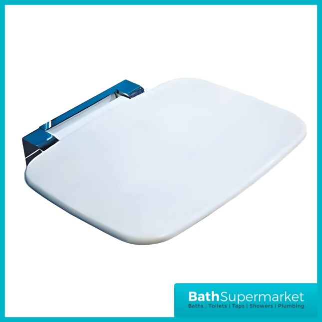 Highlife Stroma Luxury White Space Saving Thermoset Folding Mobility Shower Seat
