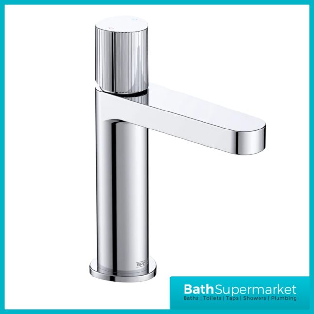 Bristan Liso Luminance Chrome Mono Basin Mixer Tap With Clicker Waste