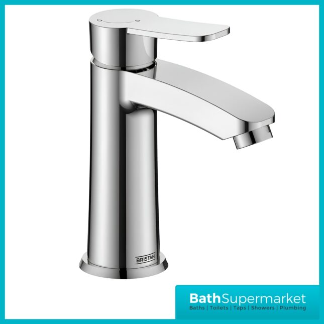 Bristan Appeal Luminance Chrome Mono Basin Mixer Tap With Clicker Waste