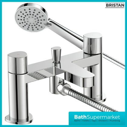 Bristan Liso Luminance Chrome Deck Mounted Bath Shower Mixer Tap