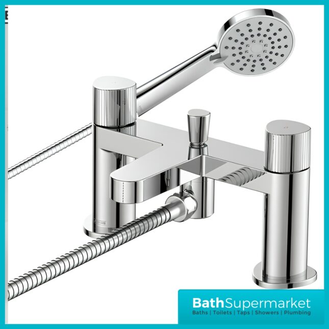 Bristan Liso Luminance Chrome Deck Mounted Bath Shower Mixer Tap