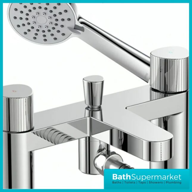 Bristan Liso Luminance Chrome Deck Mounted Bath Shower Mixer Tap
