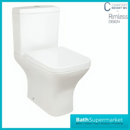 Sognare Porto Comfort Height Rimless Pan WC & Soft Close Toilet Seat
