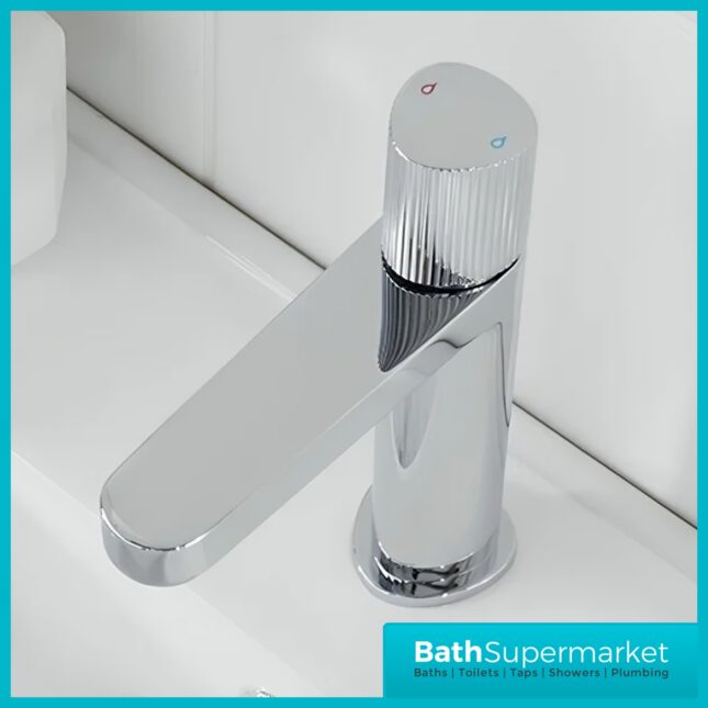 Bristan Liso Luminance Chrome Mono Basin Mixer Tap With Clicker Waste