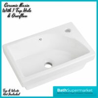 Tailored Fluted Soft Coffee Compact Cloakroom Floor Standing Vanity Basin Unit 460mm
