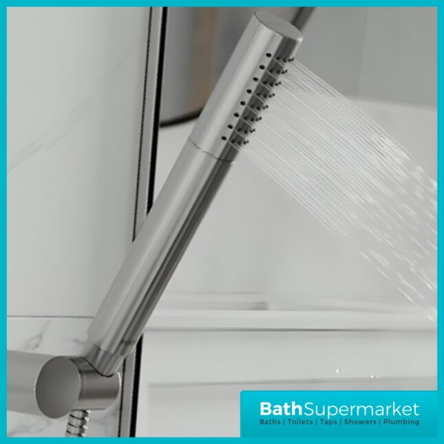 Bristan Elevar Luminance Chrome Bath Shower Mixer Tap Kit & Wall Bracket