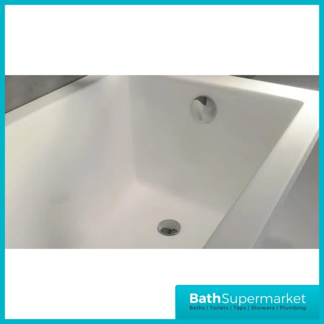 Ellsi Chrome Round Click-Clack Bath Waste Top-Fix With Overflow Waste