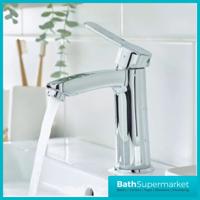 Bristan Appeal Luminance Chrome Mono Basin Mixer Tap With Clicker Waste