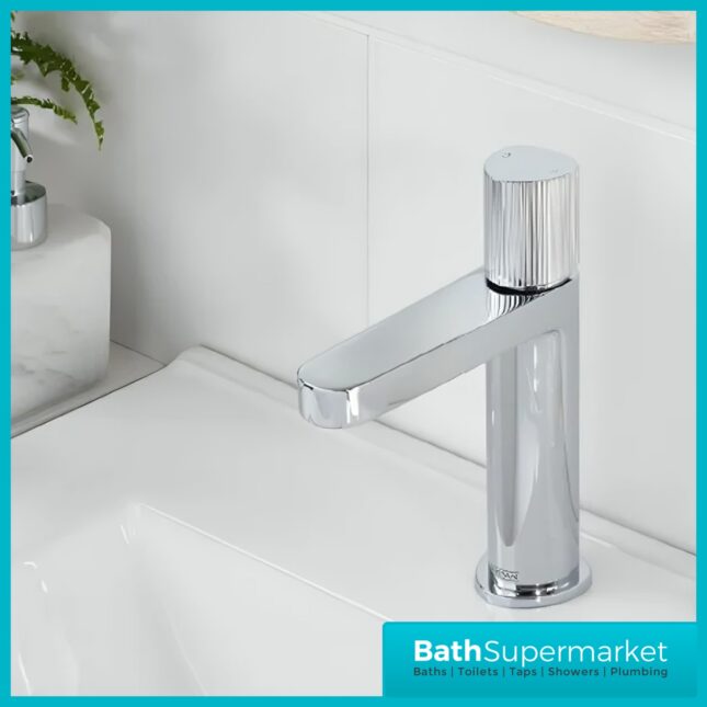 Bristan Liso Luminance Chrome Mono Basin Mixer Tap With Clicker Waste