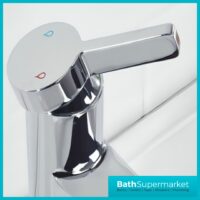 Bristan Elevar Luminance Chrome Mono Basin Mixer Tap With Clicker Waste