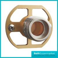 Highlife Bathrooms Square Matt Black Shower Fixing Brackets Kit