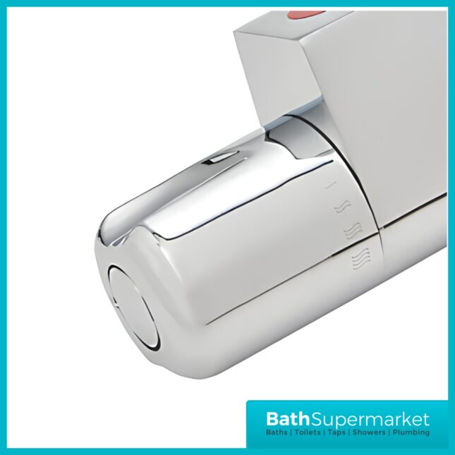 Highlife Bathrooms Chrome Horizontal Compact Thermostatic Caravan Shower Valve