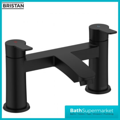 Bristan Appeal Matt Black Deck Mounted Bath Filler Tap