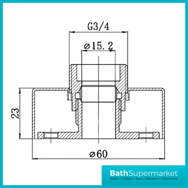 Highlife Bathrooms Round Matt Black Fast Fixing Shower Brackets Kit