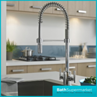 Bristan Artisan Professional Luminance Chrome Pull Down Nozzle Kitchen Sink Mixer Tap