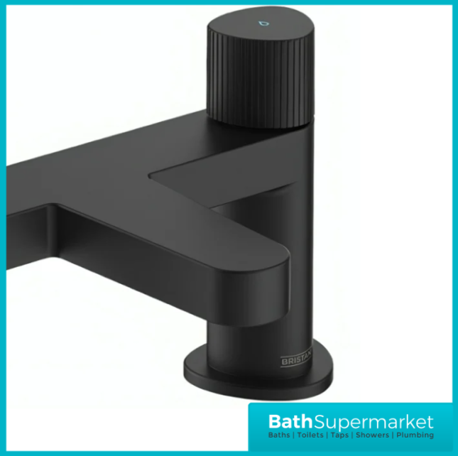 Bristan Liso Matt Black Deck Mounted Bath Filler Tap