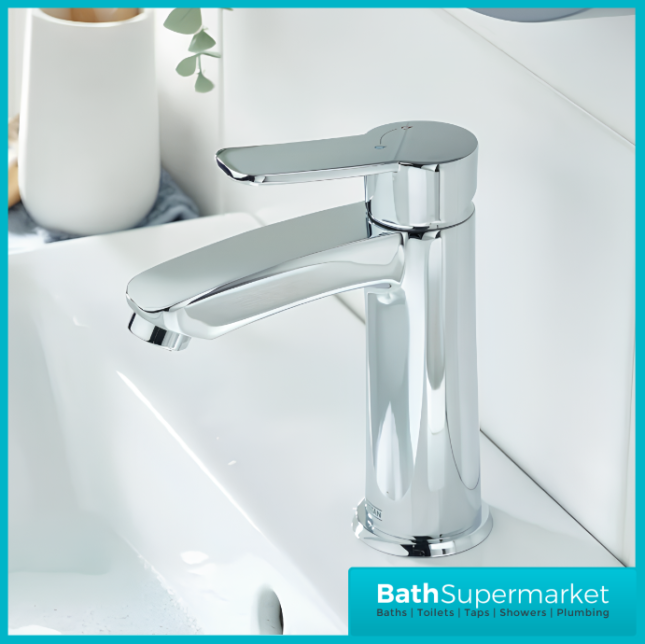 Bristan Appeal Luminance Chrome Mono Basin Mixer Tap With Clicker Waste