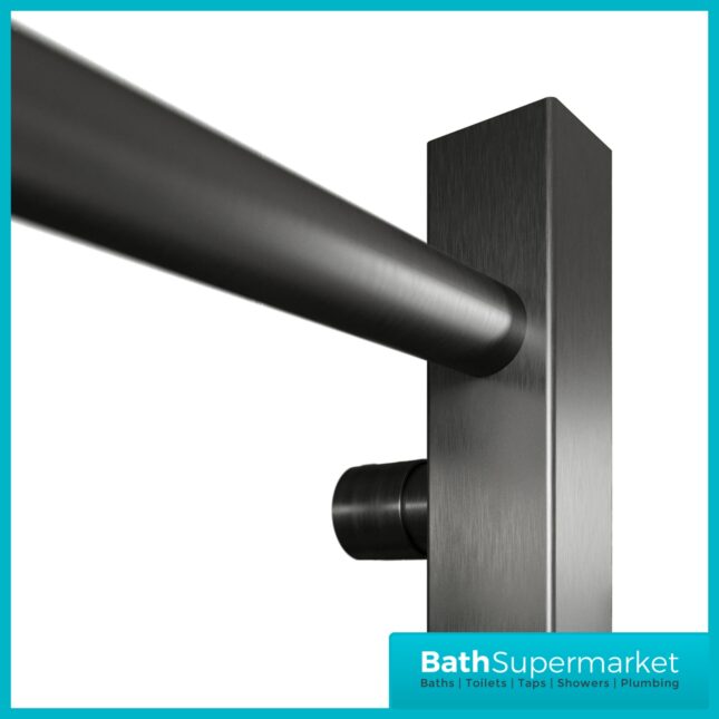 Sognare Vibe Gunmetal Designer Towel Rail Radiator 500mm Wide x Various Heights