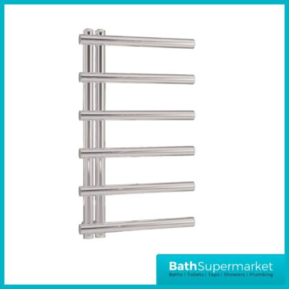 Sognare Carlo Chrome Heated Ladder Towel Radiator 500mm Wide Various Height