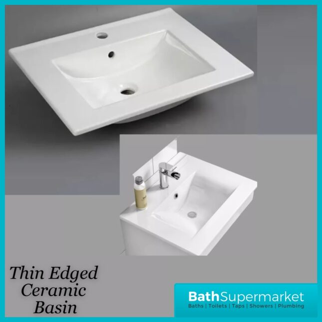 Loughermore Matt Pistachio Wall Hung Open Shelf Vanity Basin Unit 600mm