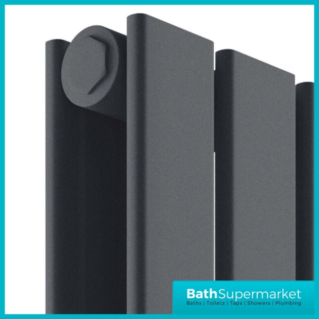 Sognare Bravo Matt Anthracite Double Designer Radiator 1600mm Height Various Width