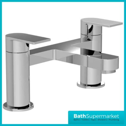 Nuie Halstatt Chrome Deck Mounted Bath Filler Tap