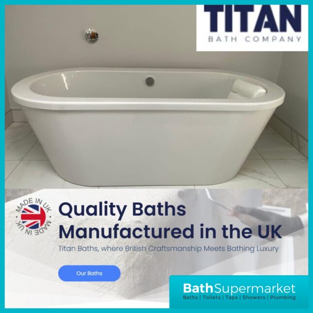 Titan Howarth 1800 X 800 Freestanding Skirted Bath-Colours
