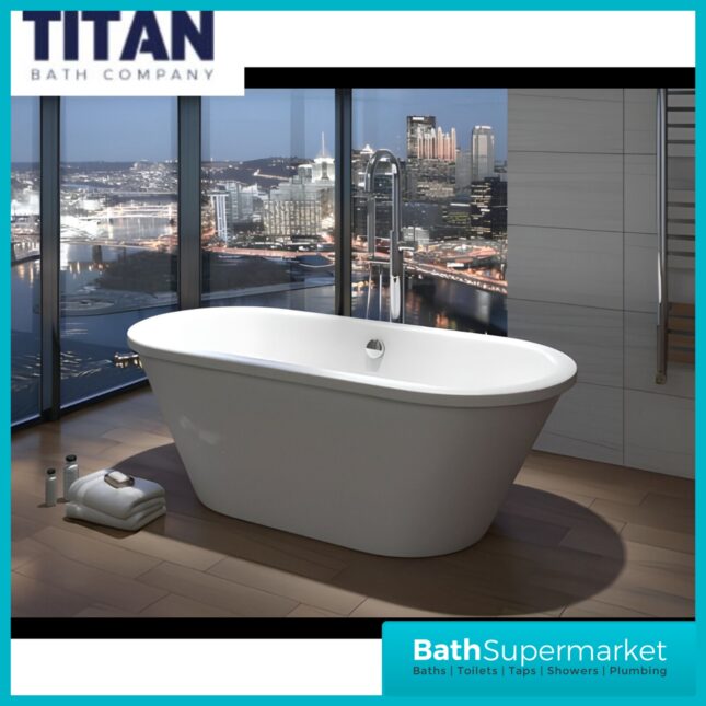 Titan Howarth 1800 X 800 Freestanding Skirted Bath-Colours
