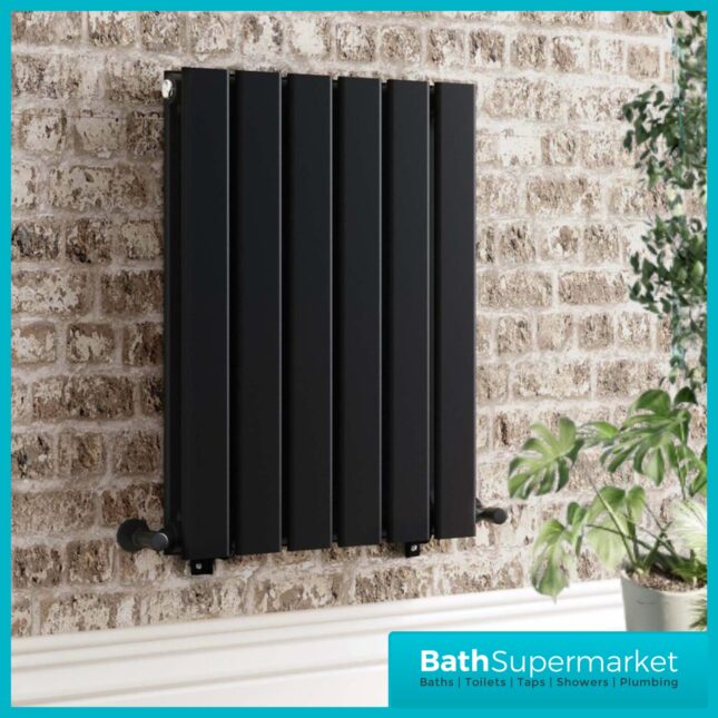 Reina Crova Corner Pair Radiator Towel Rail Valves Pair – Black
