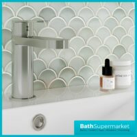Nuie Halstatt Chrome Mono Basin Mixer Tap With Push Button Waste