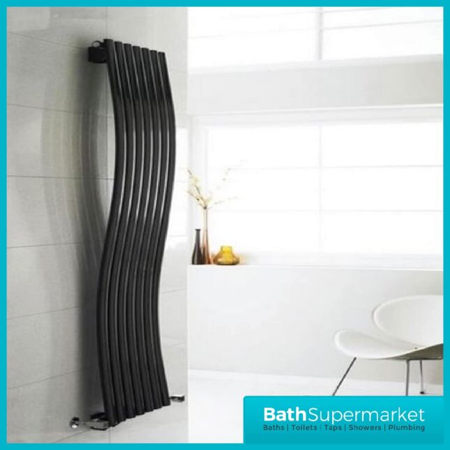 Reina Crova Corner Pair Radiator Towel Rail Valves Pair – Anthracite