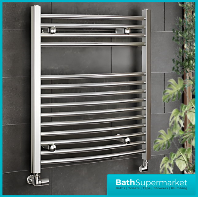Reina Crova Corner Pair Radiator Towel Rail Valves Pair – Chrome