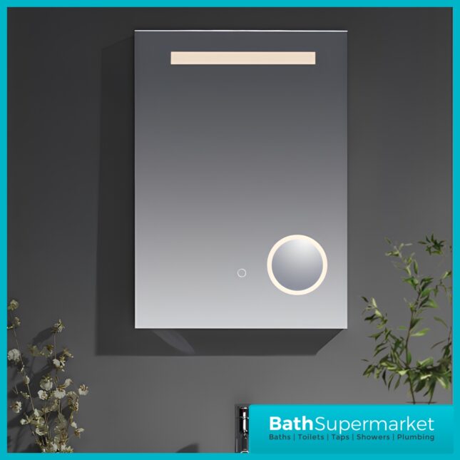Kartell Sherston Halo Sensor LED Top Strip Demister Bathroom Mirror 500mm x 700mm