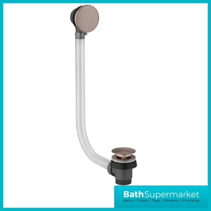 Sognare Brushed Bronze Round Pop Up Bath Waste With Overflow