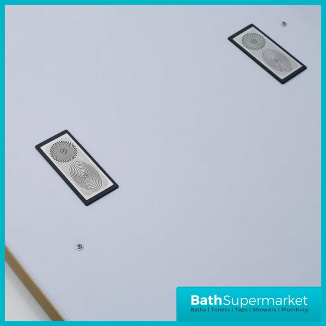 Kartell Winchcombe Brushed Brass Smart Bluetooth LED Demister Mirror 600 x 1000mm
