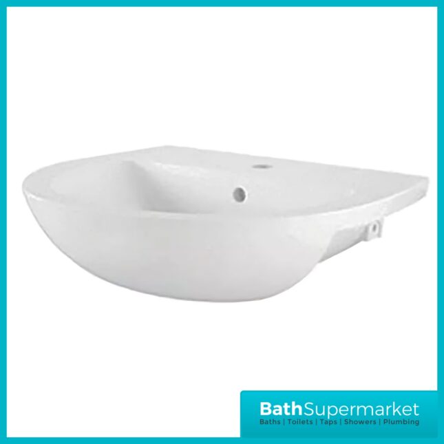 Roca Havana Round 1 Tap Hole Semi Recessed Basin 550mm