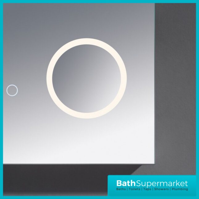 Kartell Sherston Halo Sensor LED Top Strip Demister Portrait Mirror 500mm x 700mm