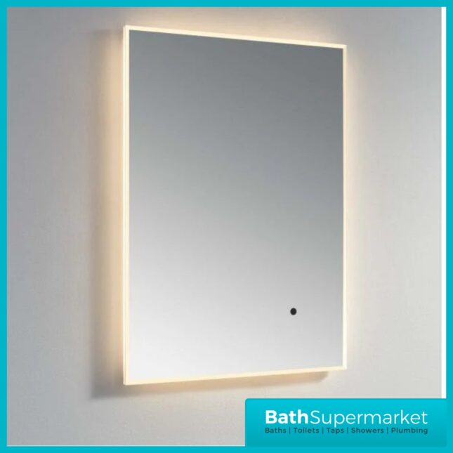 Kartell Kingham Slim Depth Infra Red Demister Bathroom Mirror 600mm x 800mm