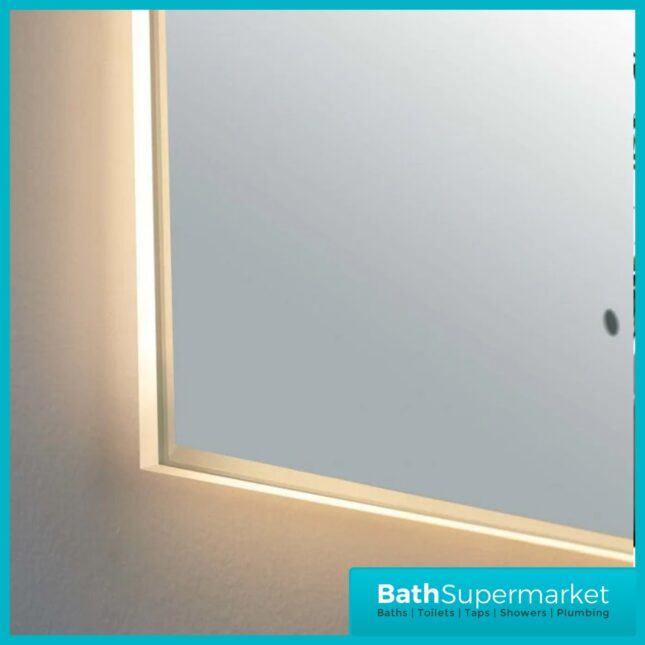 Kartell Kingham Slim Depth Infra Red Demister Bathroom Mirror 600mm x 800mm