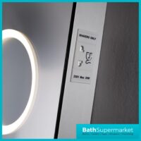 Kartell Sherston Halo Sensor LED Top Strip Demister Landscape Mirror 600mm x 800mm