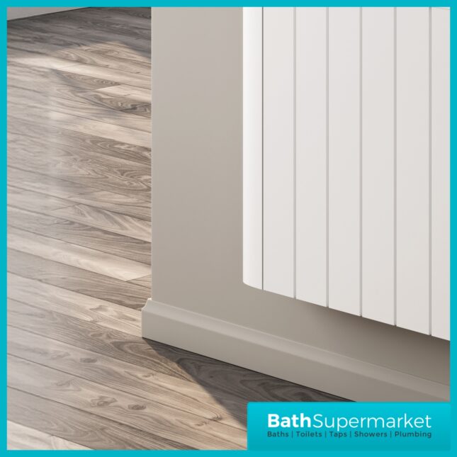 Reina Serre White Horizontal WiFi Electric Dry Radiator 580mm Height - Various Widths