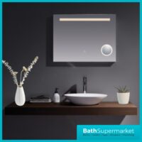 Kartell Sherston Halo Sensor LED Top Strip Demister Landscape Mirror 600mm x 800mm