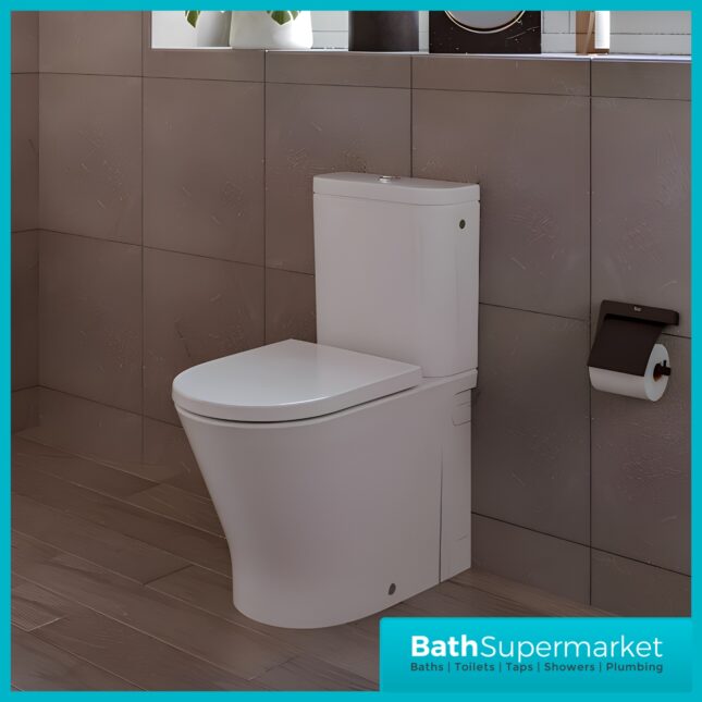 Roca Gap D-Trit Round WC Rimless Toilet With Integrated Sanitary Disposal